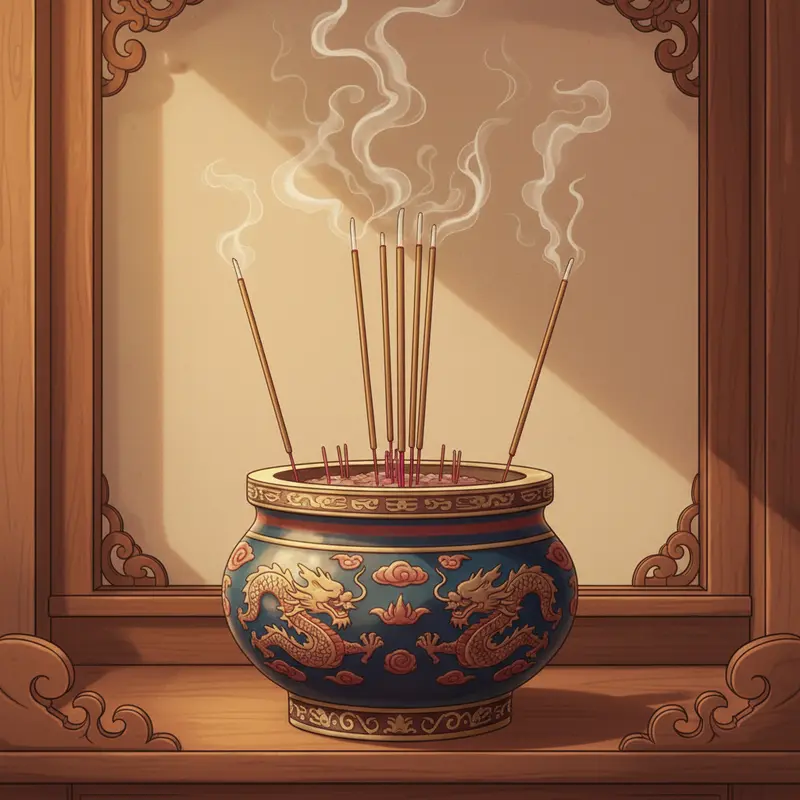 Bàn thờ gia tiên được phân chia theo tôn ti trật tự nghiêm ngặt.
