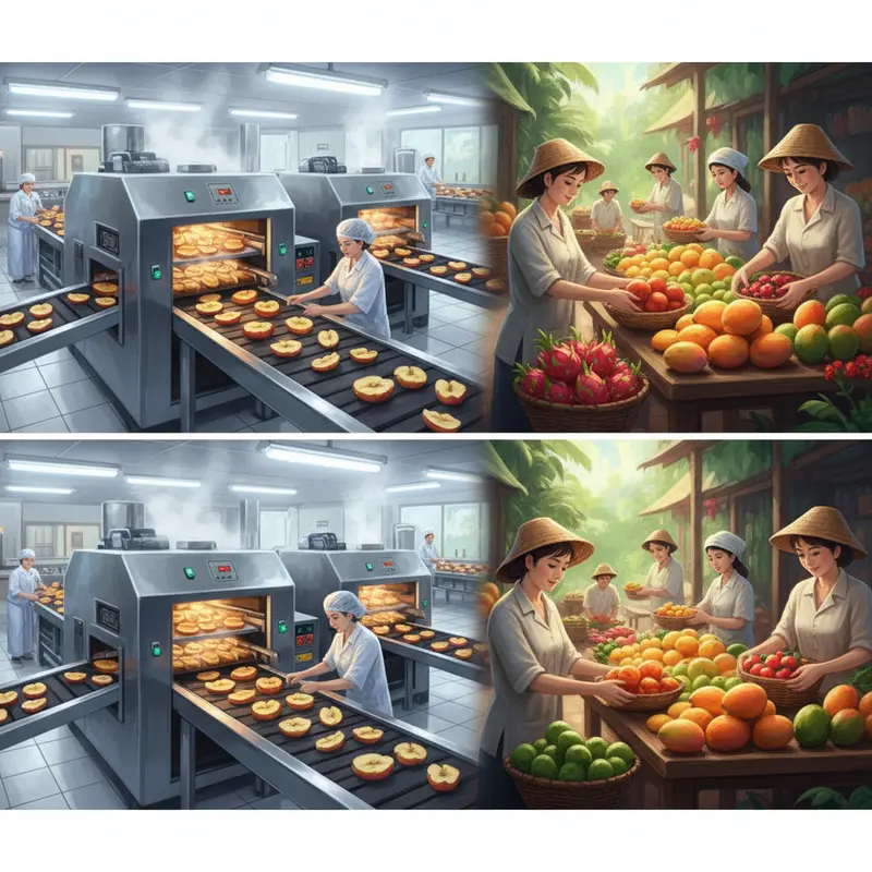 Thị trường hoa quả sấy 2025 đa dạng chủng loại và mức giá.