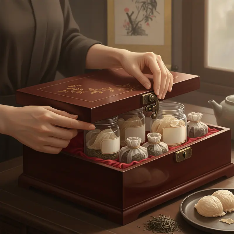 Thành phần cơ bản của set quà yến sào và trà thượng hạng