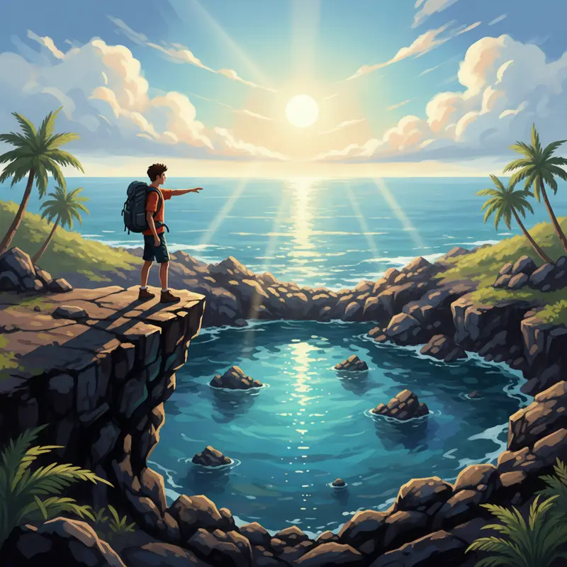 Thời tiết nắng đẹp và biển xanh tại Phú Quý dịp đầu xuân.