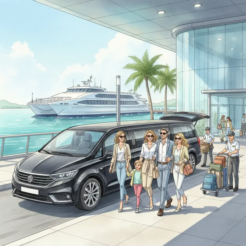 Sự đối lập giữa vẻ nhộn nhịp của Hạ Long và nét thanh bình của Lan Hạ.