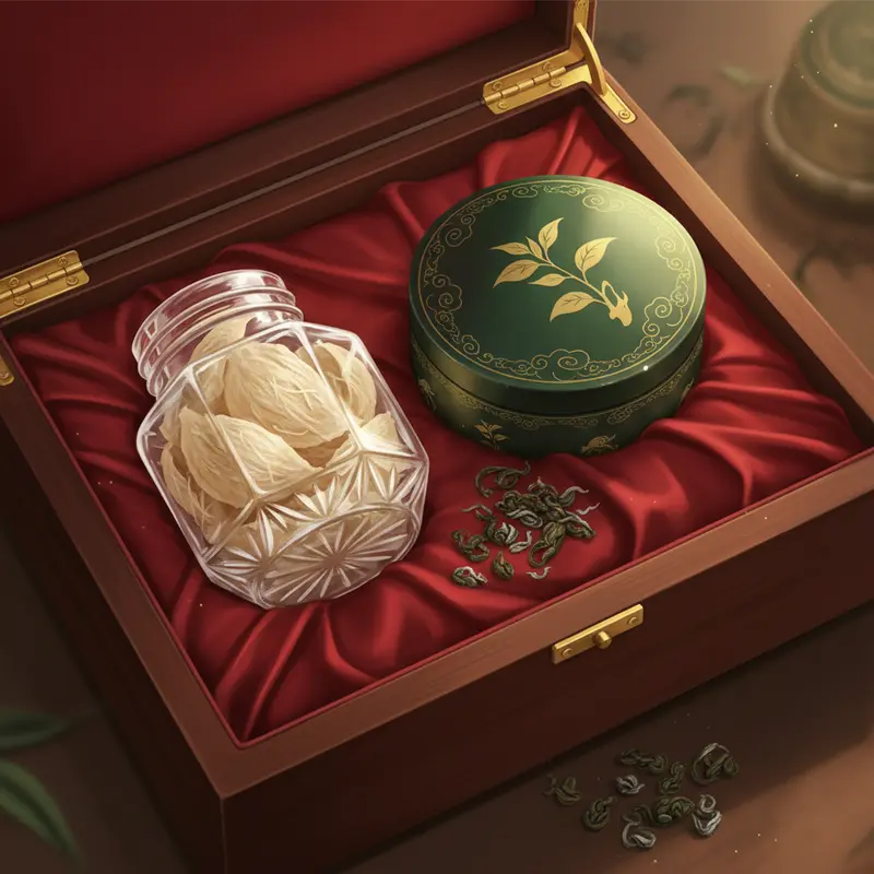 Thành phần cơ bản của set quà yến sào và trà thượng hạng