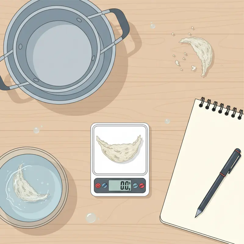 Sự khác biệt rõ rệt về thể tích giữa yến khô và yến sau khi ngâm nở.