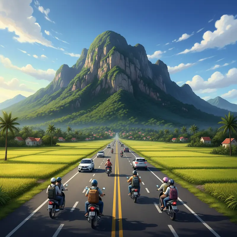 Không khí lễ hội rực rỡ sắc hoa trên đỉnh Núi Bà Đen.