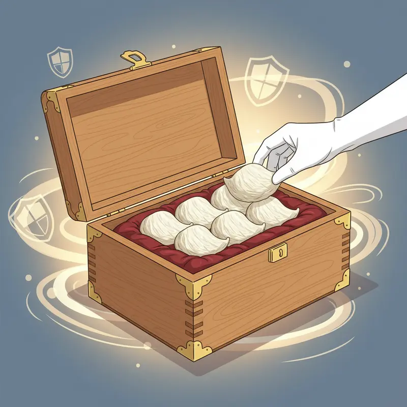 Hộp gỗ mỹ thuật bảo quản yến sào.