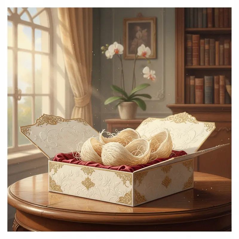 Hộp gỗ mỹ thuật bảo quản yến sào.