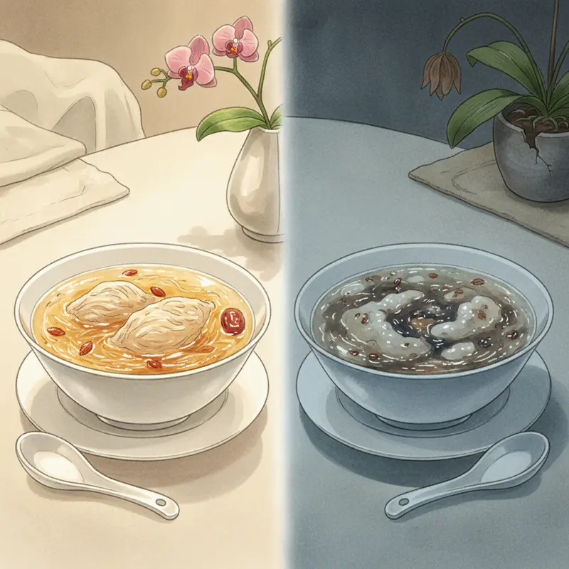 Sự đối lập giữa nguồn gốc minh bạch và nguồn hàng trôi nổi không rõ xuất xứ.