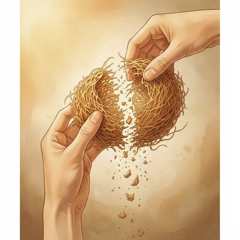 Tổ yến khô đạt chuẩn có kết cấu giòn và dễ gãy.