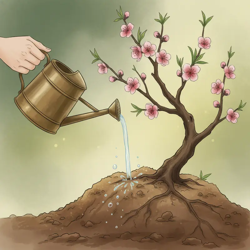 Đặt đào ở nơi thoáng khí, tránh gió lùa và nguồn nhiệt để hoa bền màu.
