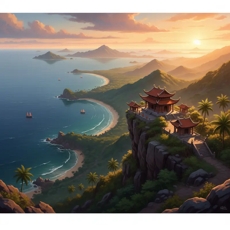 Thời tiết nắng đẹp và biển xanh tại Phú Quý dịp đầu xuân.