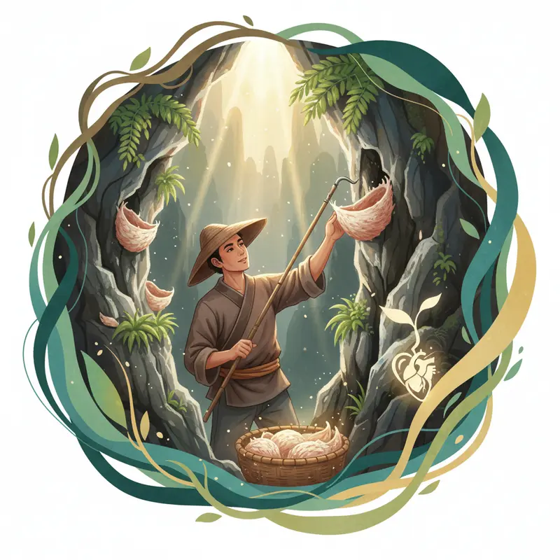 Yến tinh chế có màu sắc nhạt và cấu trúc mịn màng.