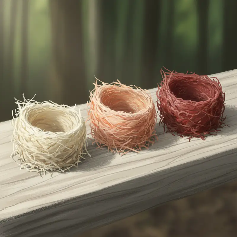 Sự khác biệt về khả năng truyền sáng giữa cấu trúc protein tự nhiên và chất độn nhân tạo.