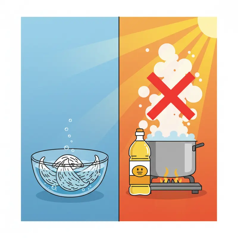 Bộ dụng cụ tiêu chuẩn để làm sạch yến thủ công tại nhà.