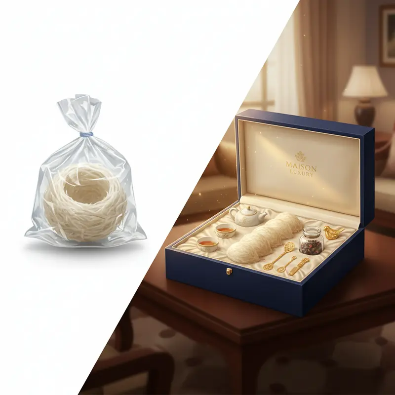 Sự khác biệt rõ rệt giữa việc mua lẻ và sở hữu một set quà hoàn chỉnh.