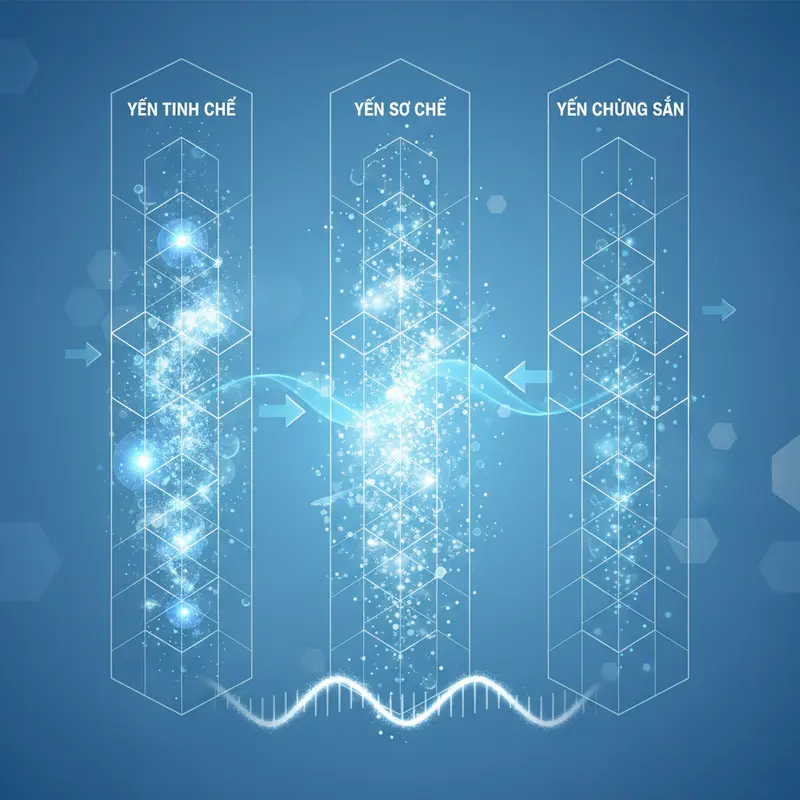 Ba loại yến sào phổ biến trên thị trường: Yến thô, Yến tinh chế và Yến chưng sẵn.
