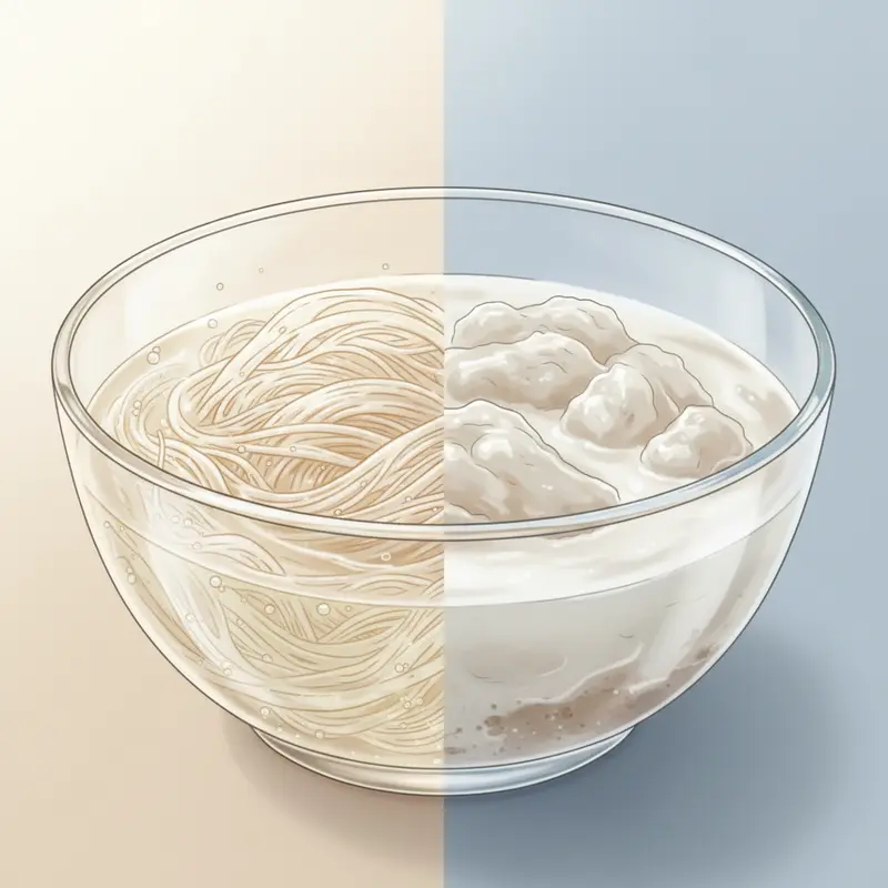 Sợi yến thật sau khi chưng giữ nguyên hình dáng và độ trong mờ tự nhiên.