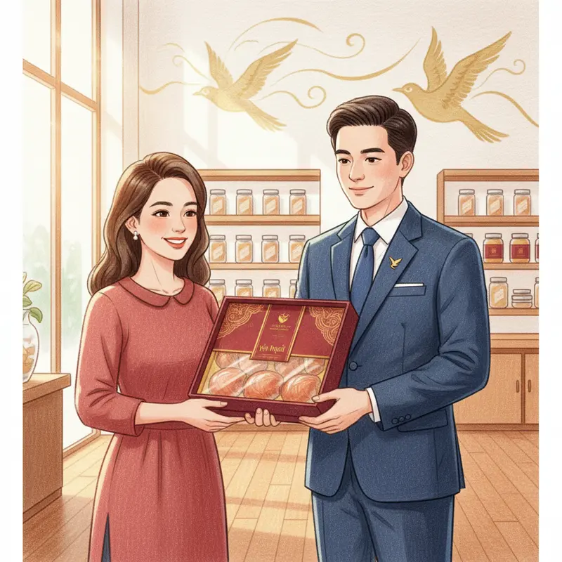 Tổ yến huyết có màu đỏ đậm, hiếm có và giàu dinh dưỡng.