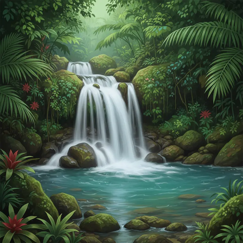 Măng Đen sở hữu khí hậu ôn đới mát mẻ quanh năm với sương mù bao phủ.