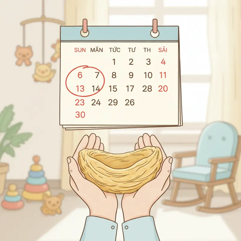 Thời điểm tốt nhất để mẹ ăn yến là sau khi hết thời gian ở cữ.