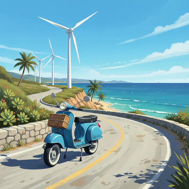 Thời tiết nắng đẹp và biển xanh tại Phú Quý dịp đầu xuân.