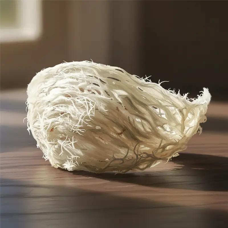 Tổ yến khô đạt chuẩn có kết cấu giòn và dễ gãy.