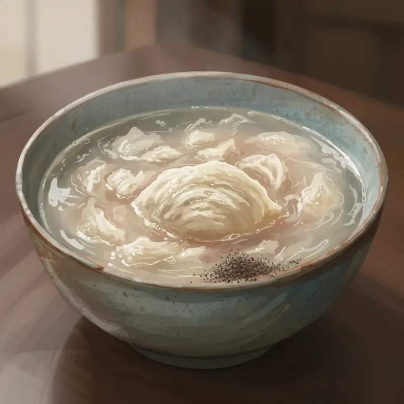 Sự khác biệt rõ rệt về thể tích giữa yến khô và yến sau khi ngâm nở.