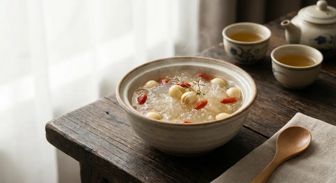 Món yến chưng hạt sen bổ dưỡng