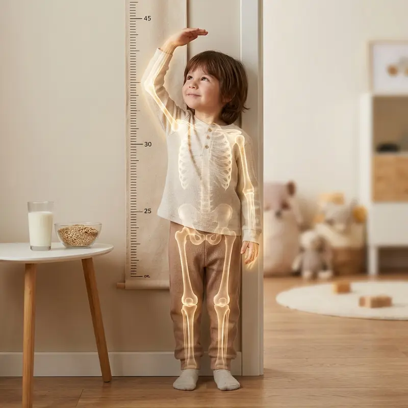 Lysine hỗ trợ hấp thụ canxi giúp trẻ cao lớn.