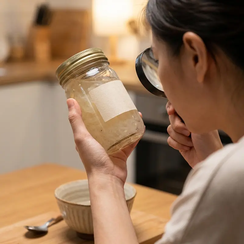 Luôn kiểm tra nguồn gốc và chất lượng yến trước khi dùng.