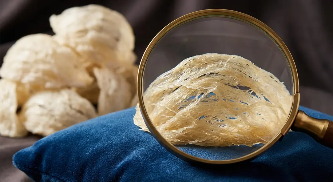 Luôn kiểm tra kỹ kết cấu và nguồn gốc để chọn yến chất lượng.