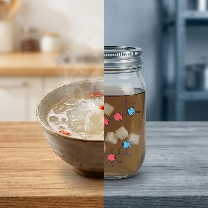 Yến chưng sẵn công nghiệp thường chứa đường và chất bảo quản không tốt cho bé.