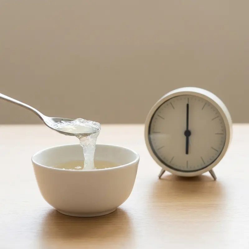 Ăn yến vào buổi sáng sớm hoặc trước khi ngủ để hấp thu tốt nhất.