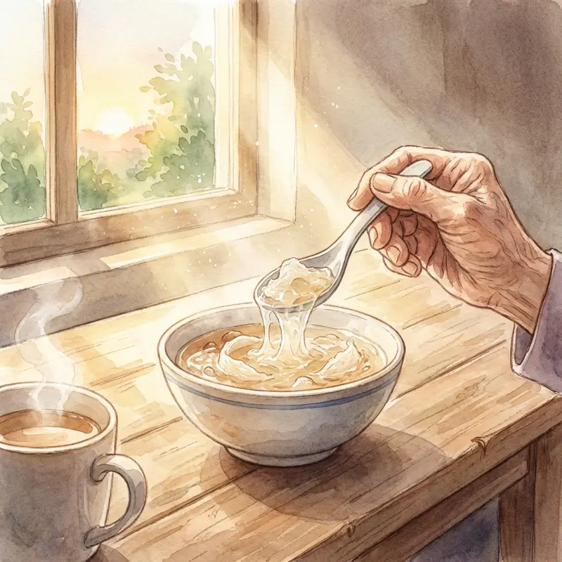 Sử dụng yến vào buổi sáng sớm hoặc trước khi ngủ để hấp thụ tốt nhất.