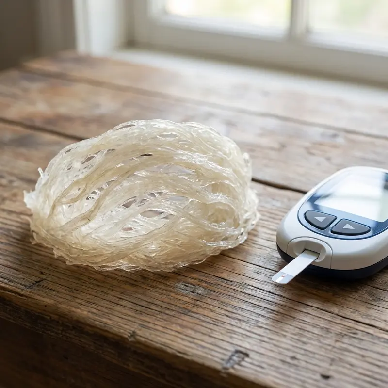 Yến sào nguyên chất không chứa đường, an toàn cho chỉ số đường huyết nếu chế biến đúng cách.