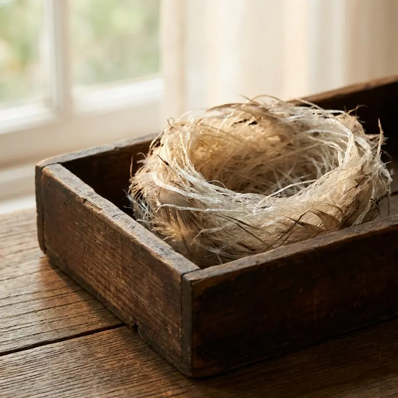 Tổ yến thô nguyên chất với cấu trúc sợi tự nhiên.