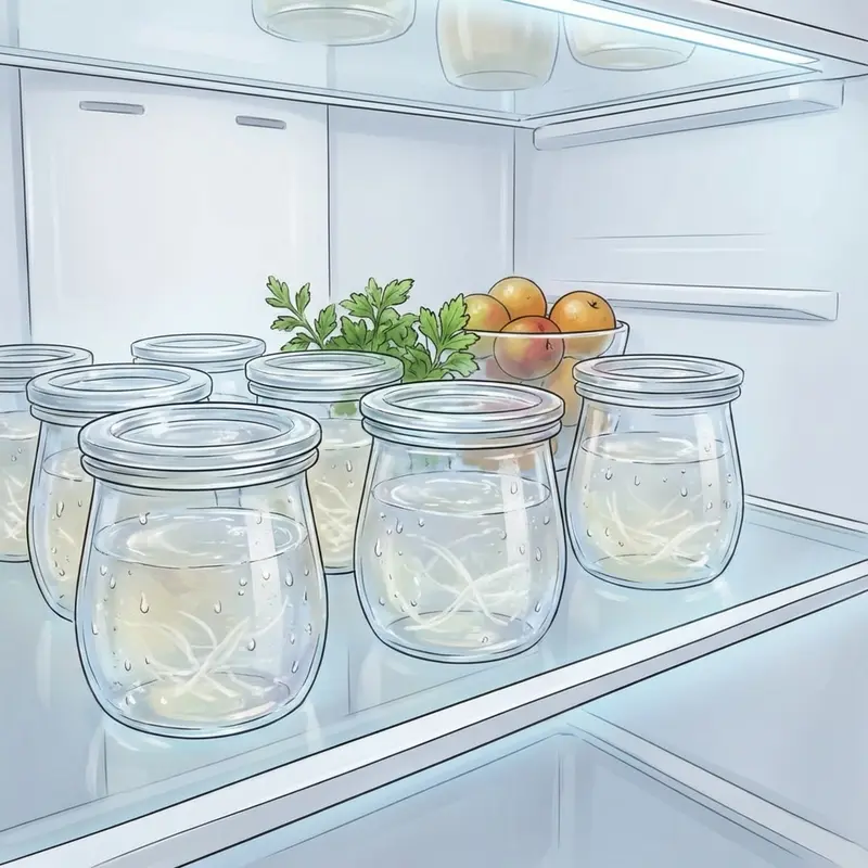 Bảo quản yến sào đã chưng trong hũ thủy tinh đậy kín để giữ được chất lượng tốt nhất.