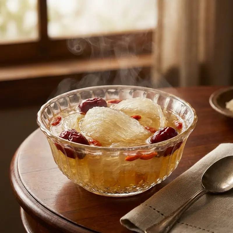 Sợi yến đảo vẫn giữ nguyên độ dai giòn sau thời gian dài chưng cất.