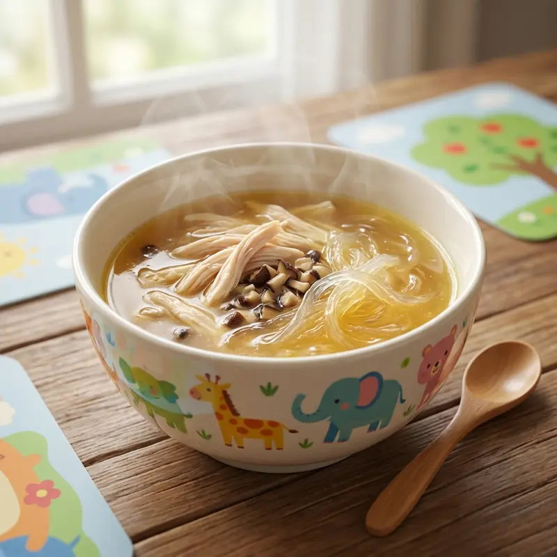 Súp yến gà xé thơm ngon, bổ sung năng lượng vượt trội.