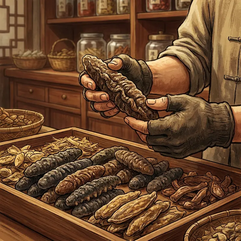 Việc lựa chọn hải sâm gai chất lượng cao quyết định dược tính của món súp.