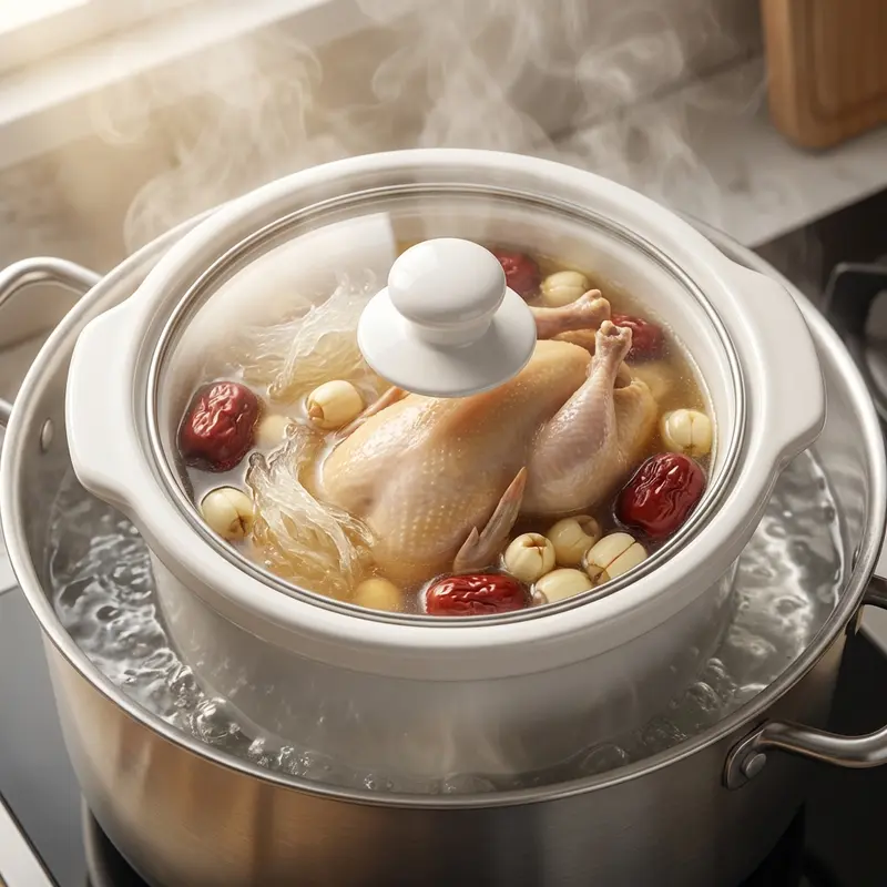 Chưng cách thủy là phương pháp tối ưu để bảo vệ dưỡng chất.