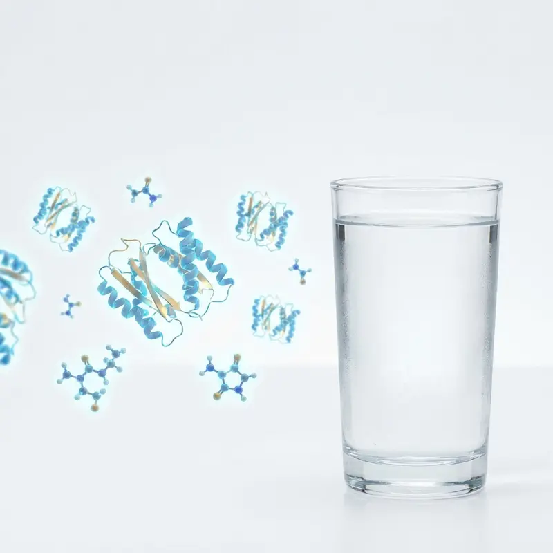 Mô phỏng cấu trúc protein và axit amin trong yến sào.