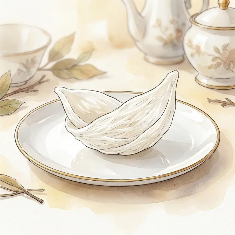 Yến tinh chế có hình dáng đẹp mắt, được ép khuôn và rất sạch sẽ.