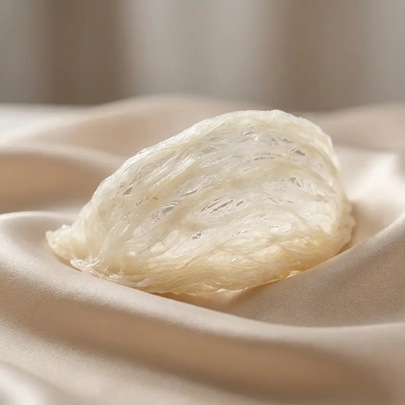 Bạch yến đảo nguyên tổ với màu trắng ngà đặc trưng.