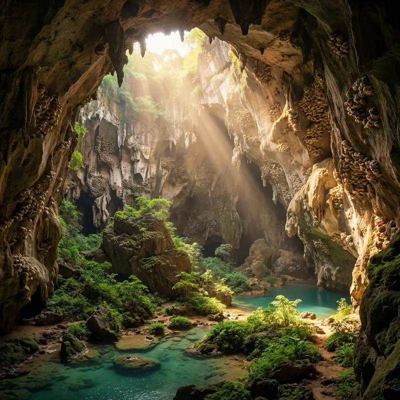Môi trường sinh thái tự nhiên lý tưởng bên trong hang động yến.