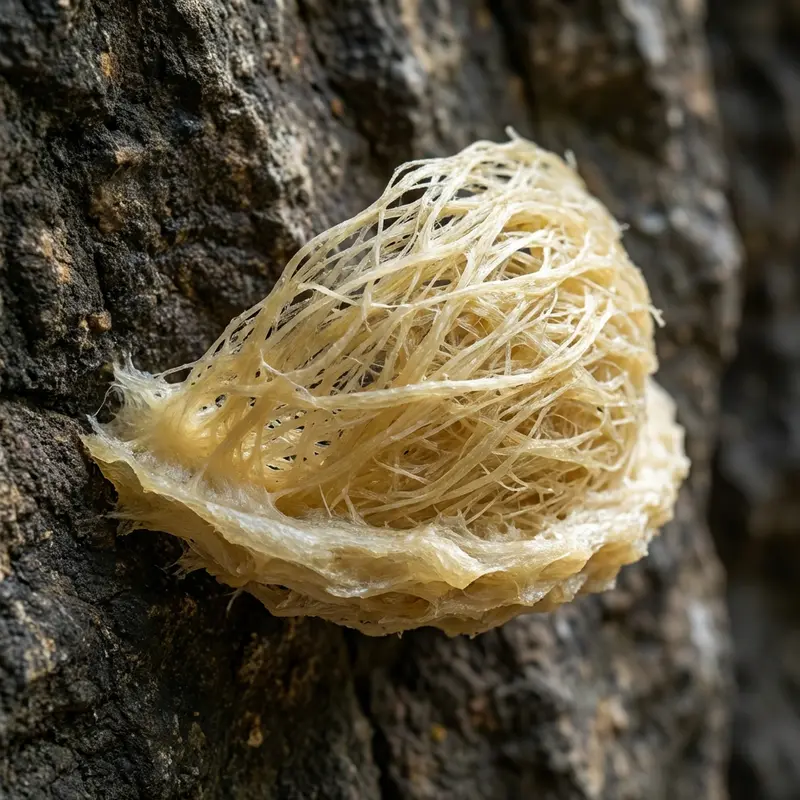 Hình thái khum sâu và chân đế dày của tổ yến đảo tự nhiên.