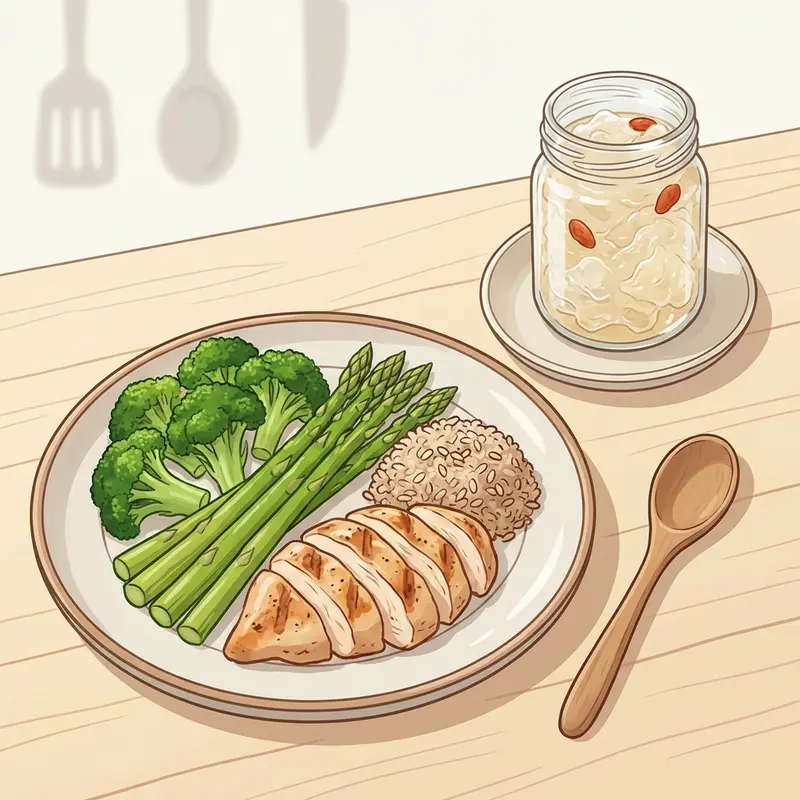 Yến sào đóng vai trò bổ trợ trong thực đơn dinh dưỡng cân bằng.