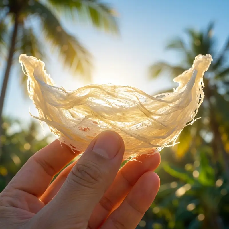 Soi tổ yến dưới ánh sáng là phương pháp kiểm tra độ trong suốt hiệu quả.