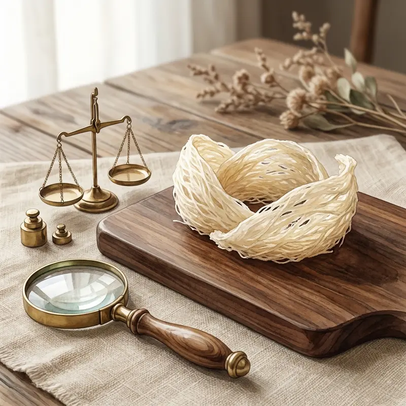 Kết hợp đa giác quan để thẩm định và lựa chọn tổ yến chính gốc.