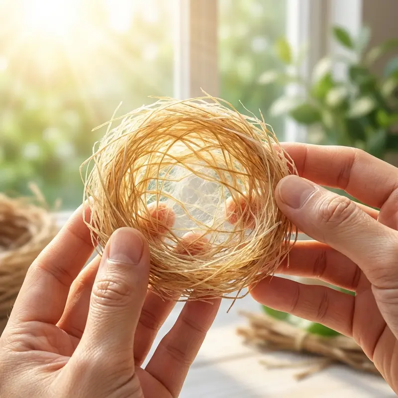 Soi tổ yến dưới ánh sáng giúp đánh giá chính xác độ dày và lượng tạp chất.