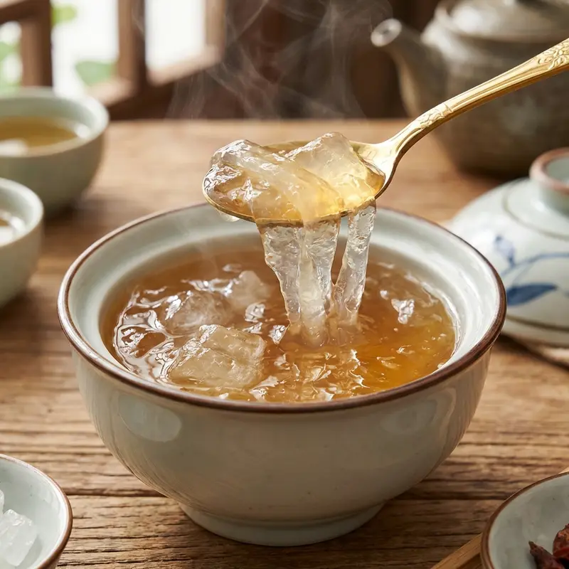 Hương vị thanh mát và sợi yến dai giòn làm nên nét đặc trưng của yến đảo.